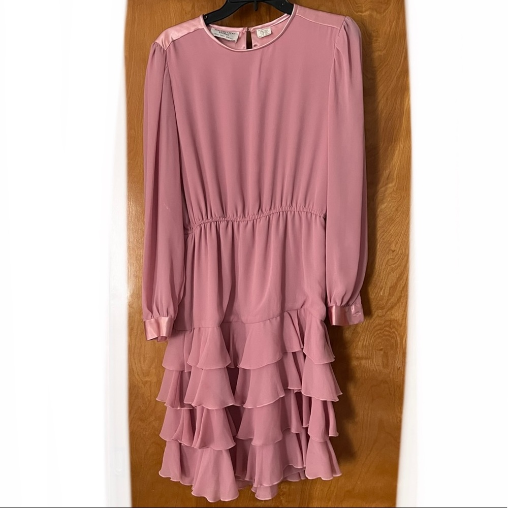 Vintage Dim The Lites Petites long sleeve dress